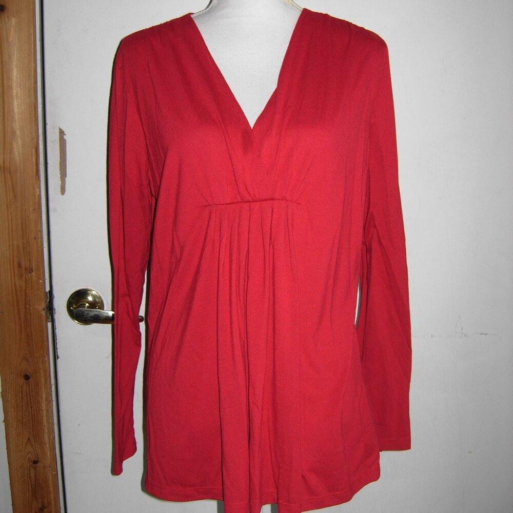 Cato Red Long Sleeve Top L